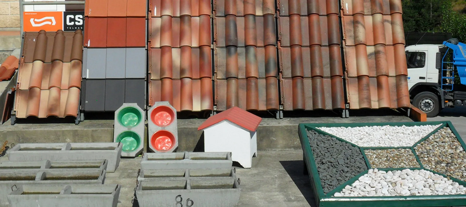 Exposição de materiais de construção